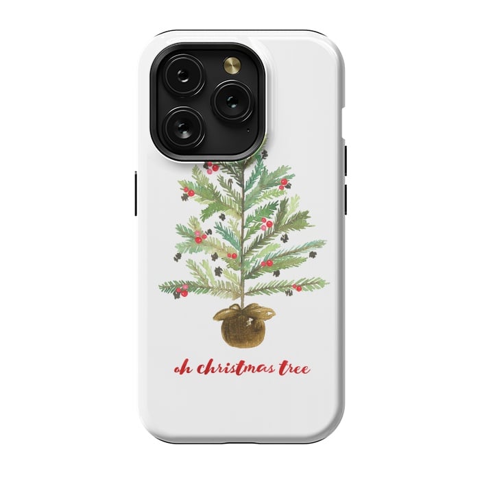 iPhone 15 Pro StrongFit Oh Christmas Tree by Noonday Design
