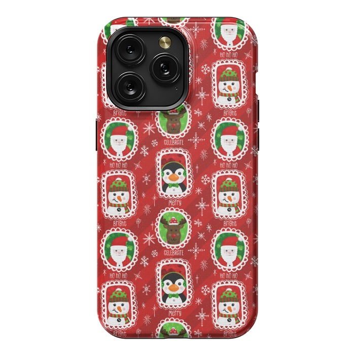 iPhone 15 Pro Max StrongFit Santa and Friends by Noonday Design