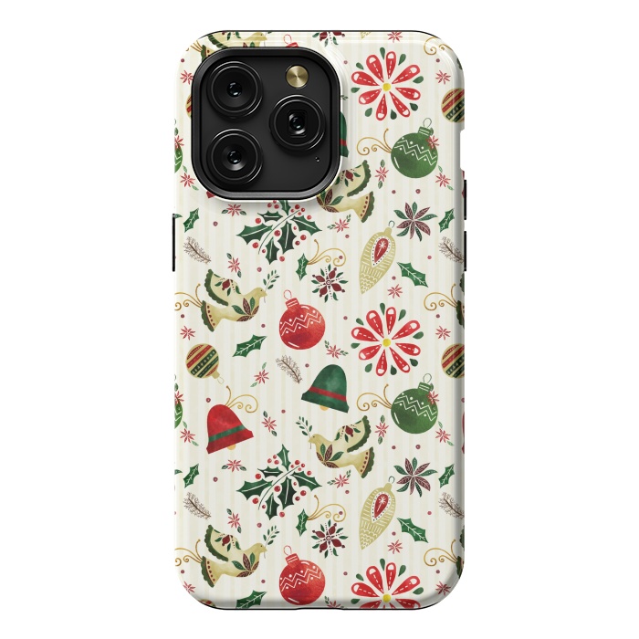 iPhone 15 Pro Max StrongFit Ornate Christmas Ornaments by Noonday Design