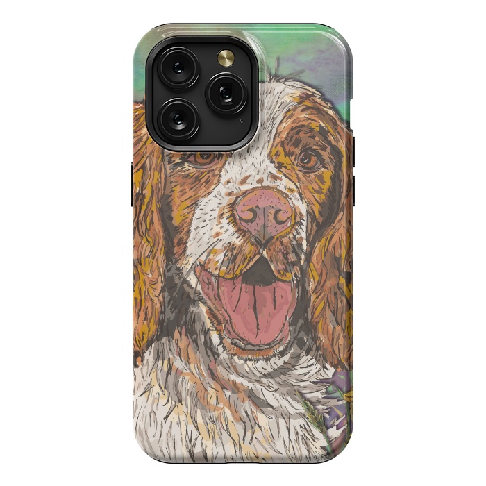 iPhone 15 Pro Max StrongFit Spaniel by Lotti Brown