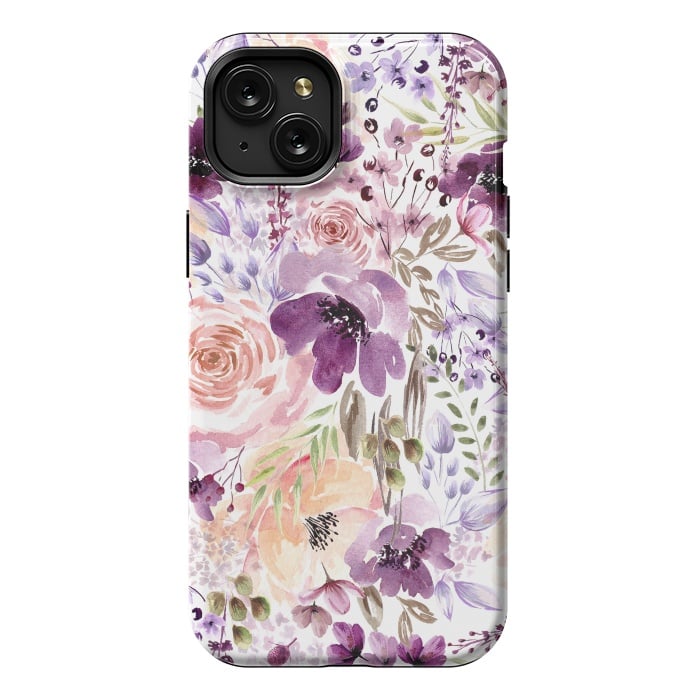 iPhone 15 Plus StrongFit Floral Chaos by Anis Illustration