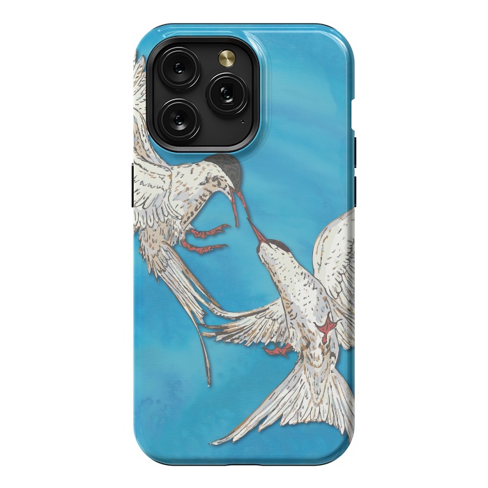 iPhone 15 Pro Max StrongFit Arctic Terns by Lotti Brown
