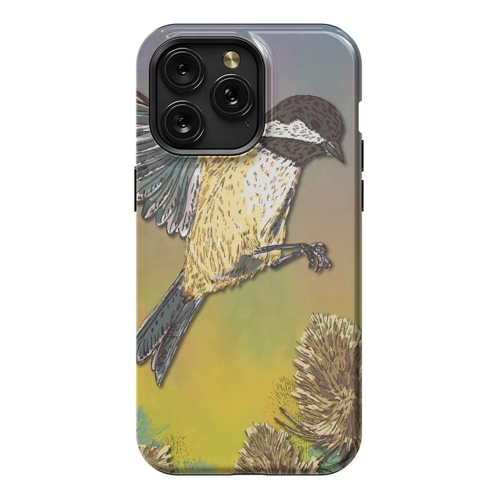 iPhone 15 Pro Max StrongFit Harvest Mouse and Teasels by Lotti Brown