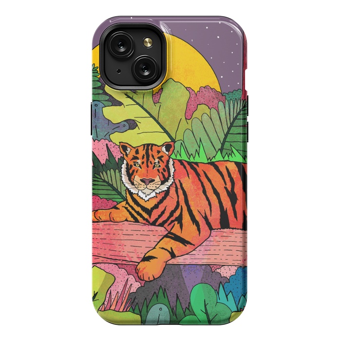 iPhone 15 Plus StrongFit Spring Tiger by Steve Wade (Swade)