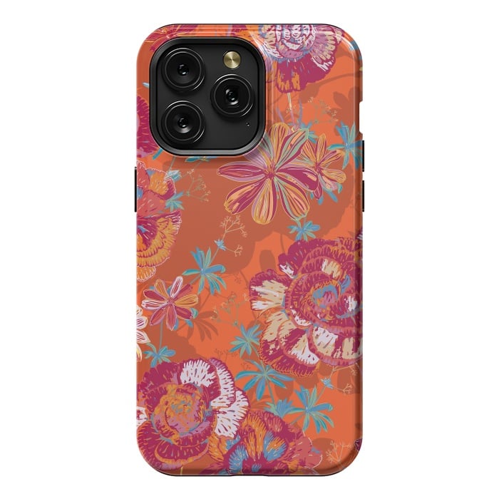 iPhone 15 Pro Max StrongFit Carnation Carnival by Lotti Brown