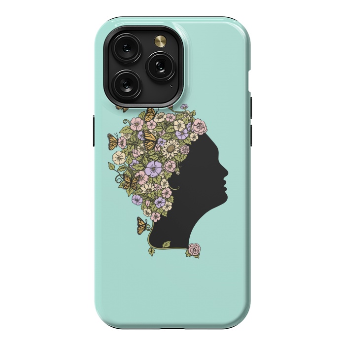 iPhone 15 Pro Max StrongFit Floral lady by Coffee Man