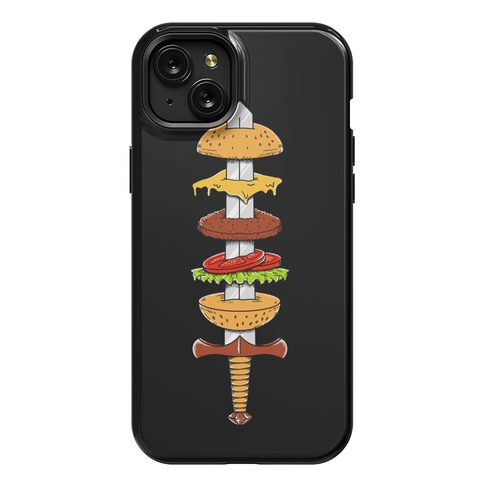 iPhone 15 Plus StrongFit sword Burger by Coffee Man