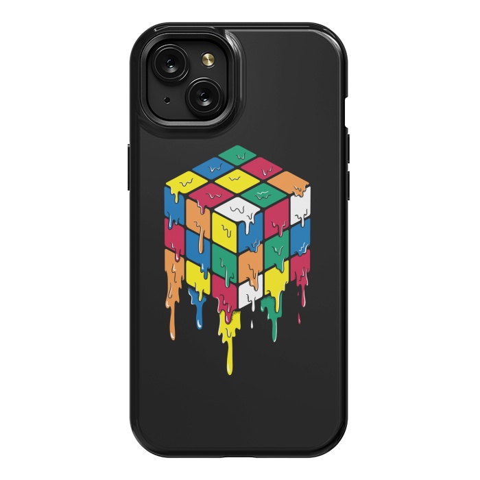 iPhone 15 Plus StrongFit Rubiks Cube by Coffee Man