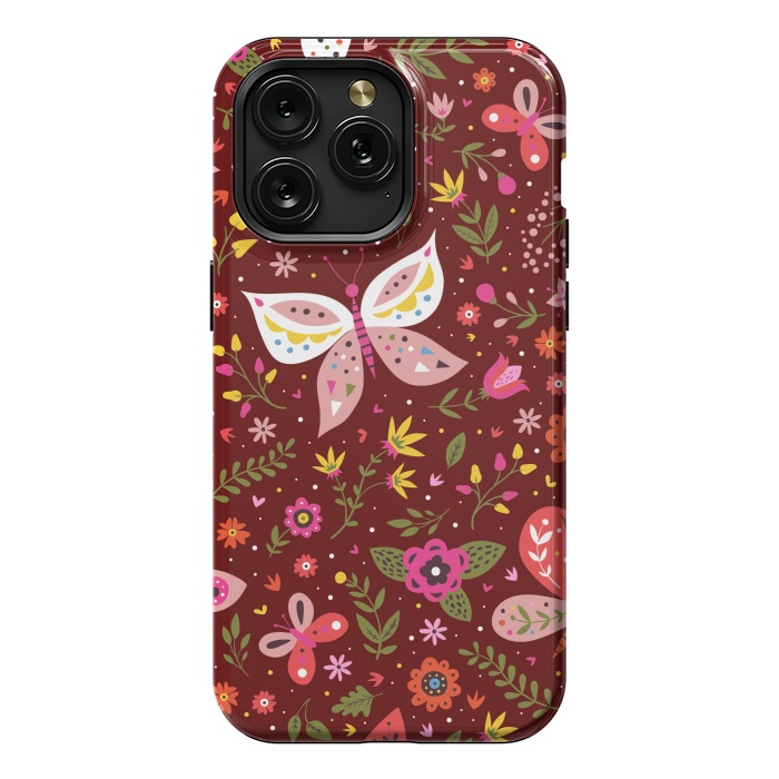 iPhone 15 Pro Max StrongFit Butterflies Dancing In Wine by ArtsCase