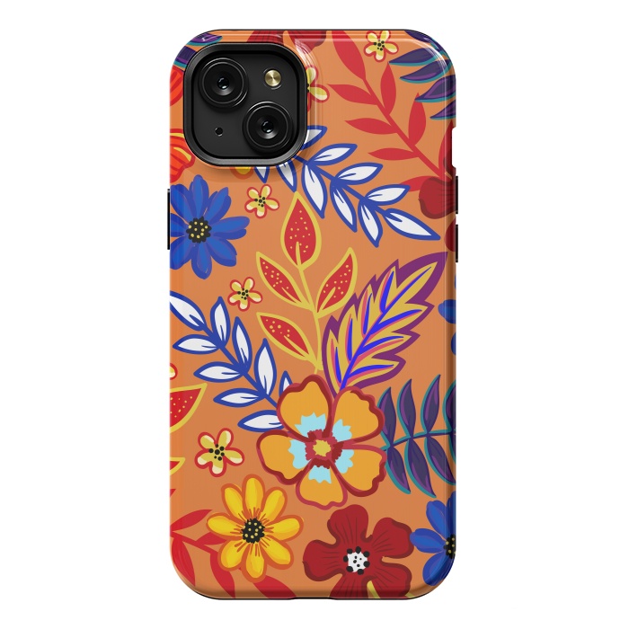 iPhone 15 Plus StrongFit Flowers In The Tropics by ArtsCase