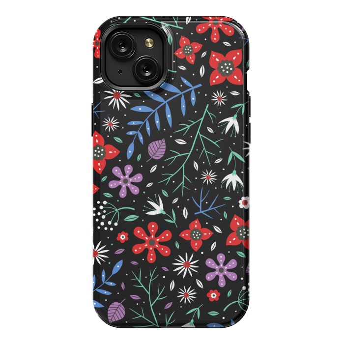 iPhone 15 Plus StrongFit Small Flower Patterns by ArtsCase
