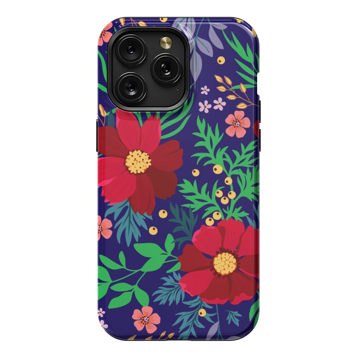 iPhone 15 Pro Max StrongFit Red Flowers In The Ocean by ArtsCase