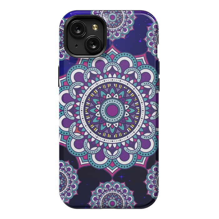 iPhone 15 Plus StrongFit Repetition Of Mandalas by ArtsCase