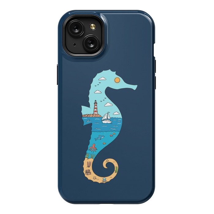 iPhone 15 Plus StrongFit SeahorseNature by Coffee Man