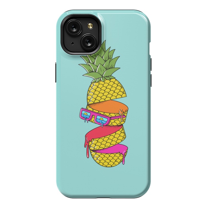 iPhone 15 Plus StrongFit Pineapple Colors by Coffee Man