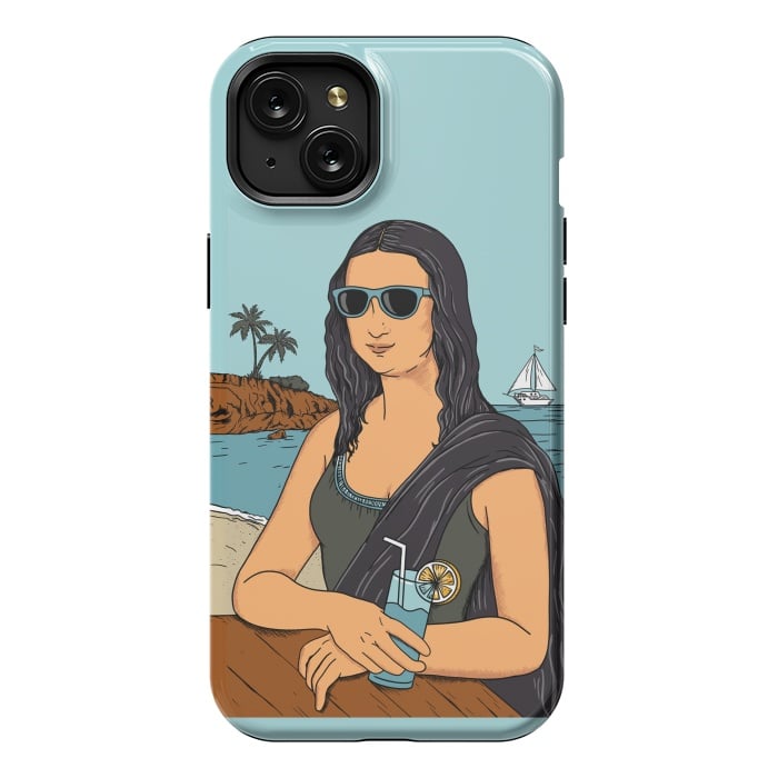 iPhone 15 Plus StrongFit Mona Lisa Beach by Coffee Man