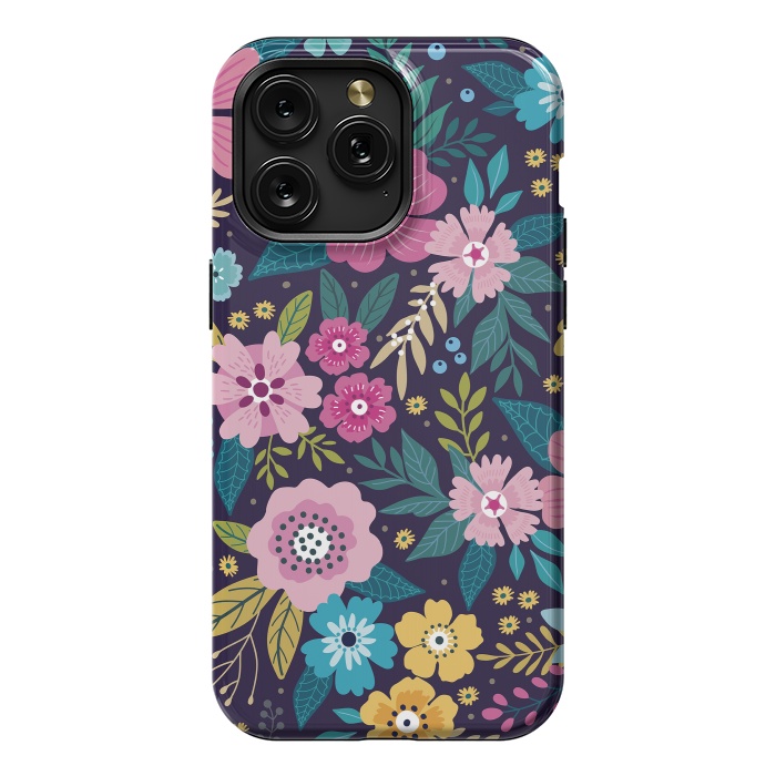 iPhone 15 Pro Max StrongFit Floral Pattern Design VI  by ArtsCase