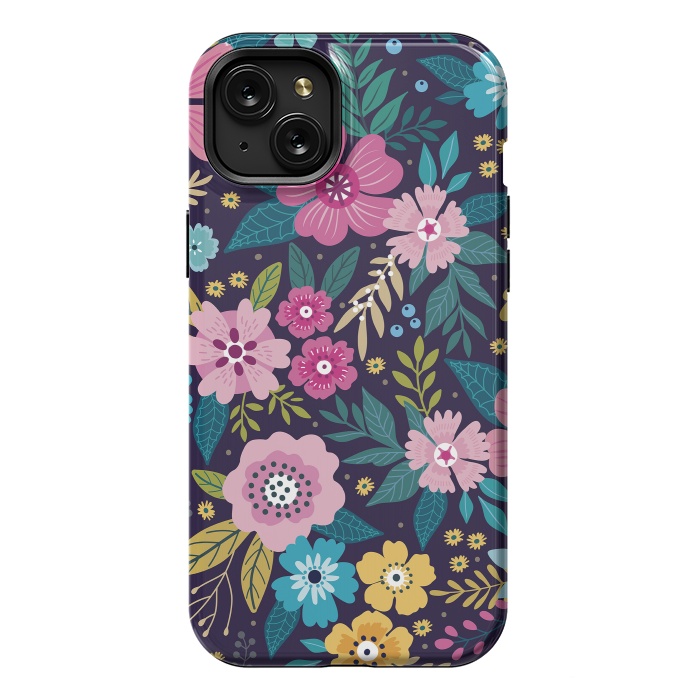 iPhone 15 Plus StrongFit Floral Pattern Design VI  by ArtsCase