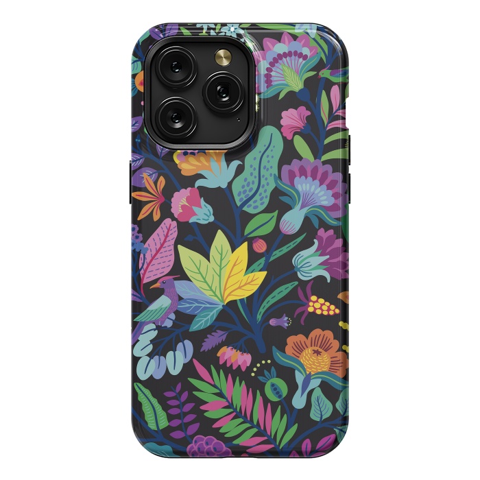 iPhone 15 Pro Max StrongFit Flowers Bright Colors by ArtsCase