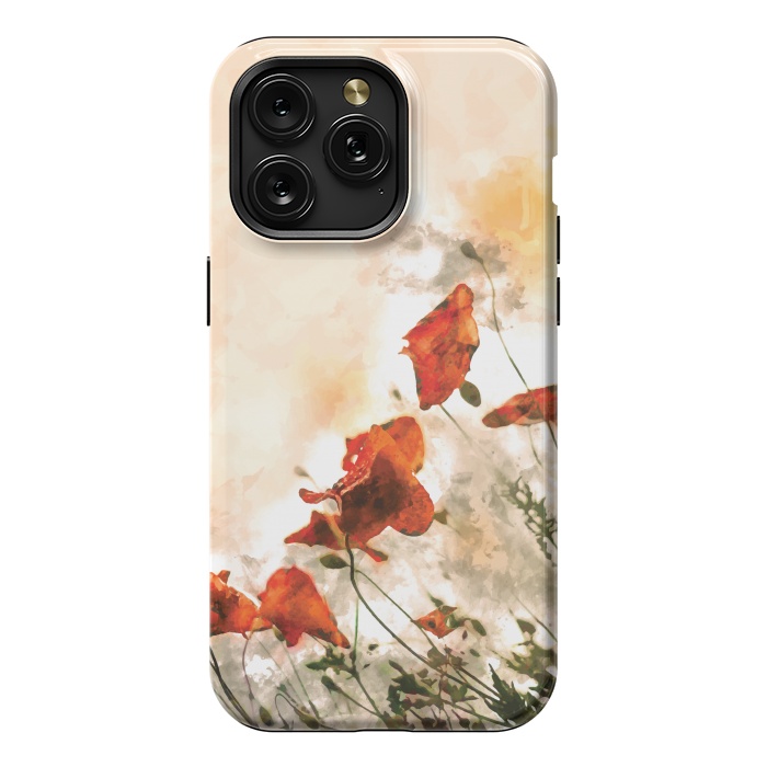 iPhone 15 Pro Max StrongFit Red Poppy II by Creativeaxle