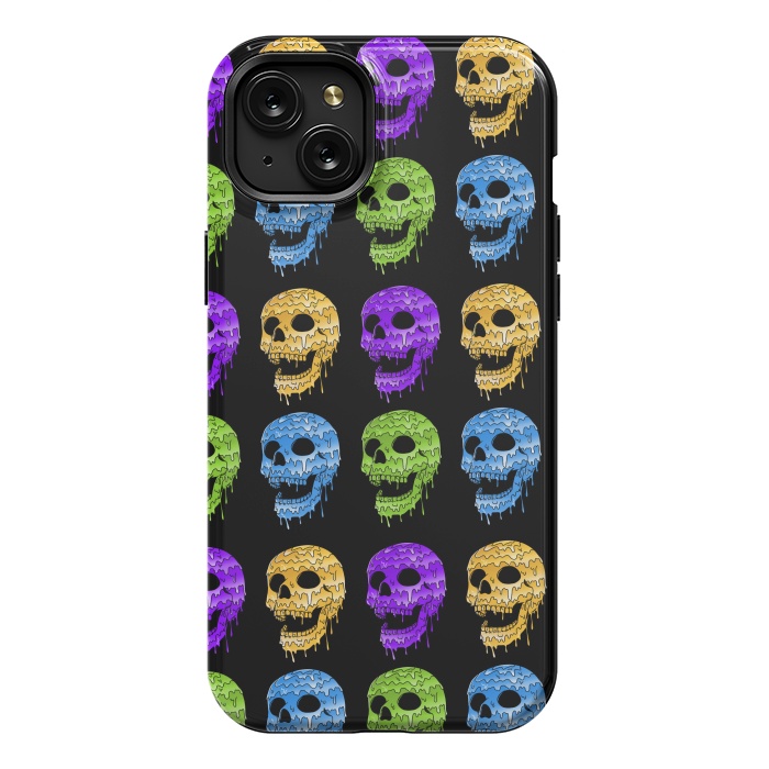 iPhone 15 Plus StrongFit Skulls Colors by Coffee Man
