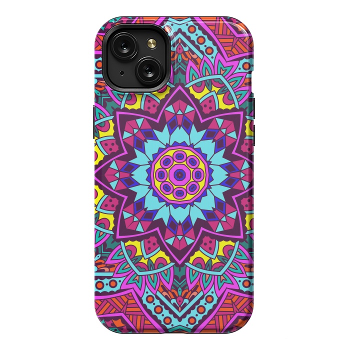 iPhone 15 Plus StrongFit Colorful Mosaics by ArtsCase