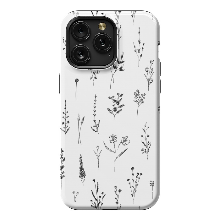 iPhone 15 Pro Max StrongFit Wildflowers by Anis Illustration