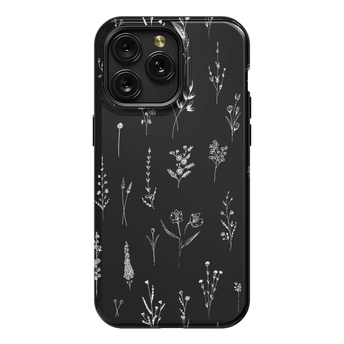 iPhone 15 Pro Max StrongFit Wildflowers Pattern by Anis Illustration