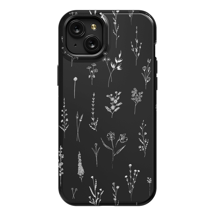 iPhone 15 Plus StrongFit Wildflowers Pattern by Anis Illustration