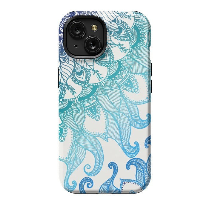 iPhone 15 StrongFit Mermaid Mandala by Rose Halsey