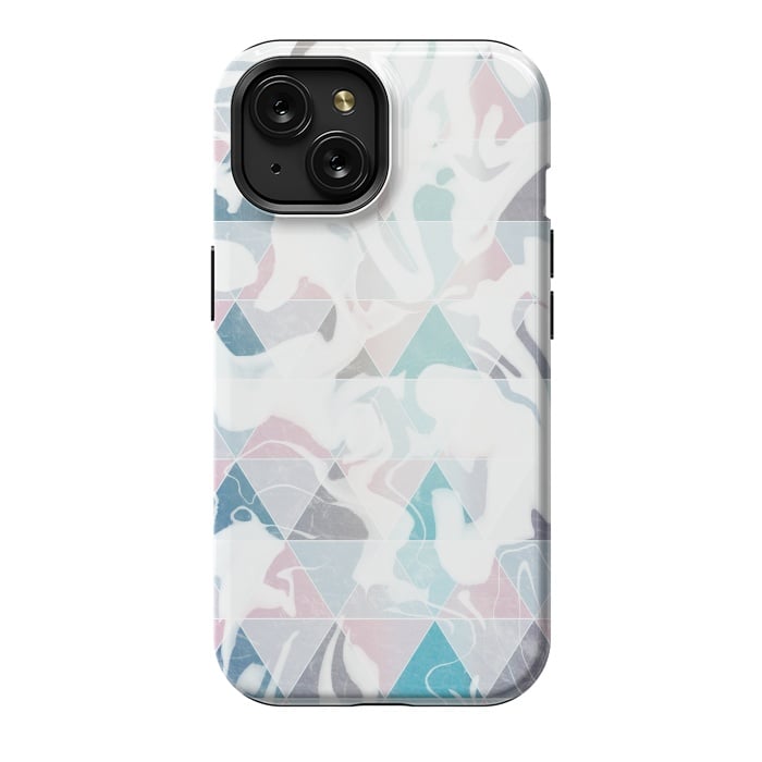 iPhone 15 StrongFit Geometric marble by Jms