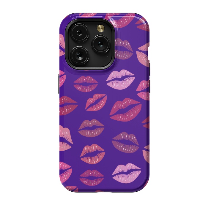 iPhone 15 Pro StrongFit Kisses To Color by ArtsCase
