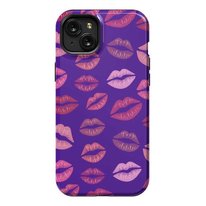 iPhone 15 Plus StrongFit Kisses To Color by ArtsCase