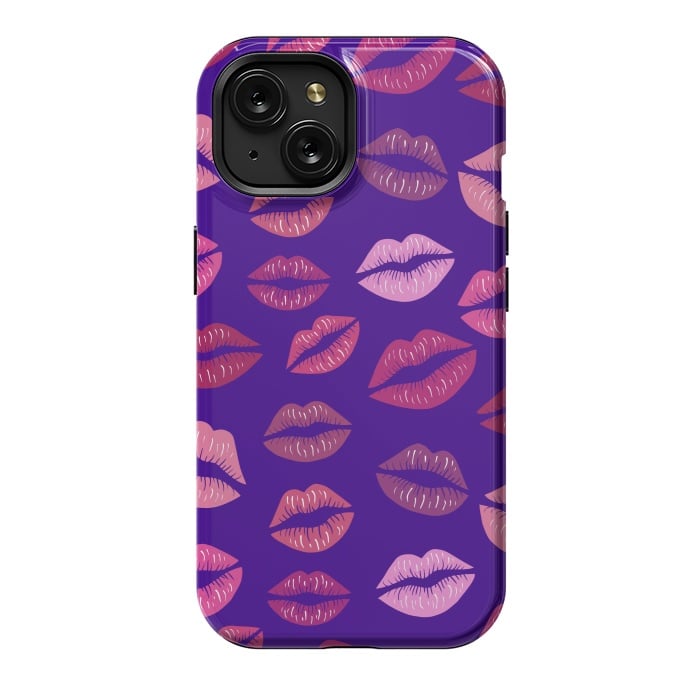 iPhone 15 StrongFit Kisses To Color by ArtsCase