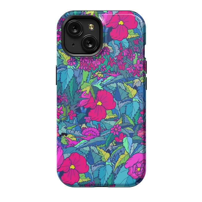 iPhone 15 StrongFit Summer flowers by Steve Wade (Swade)