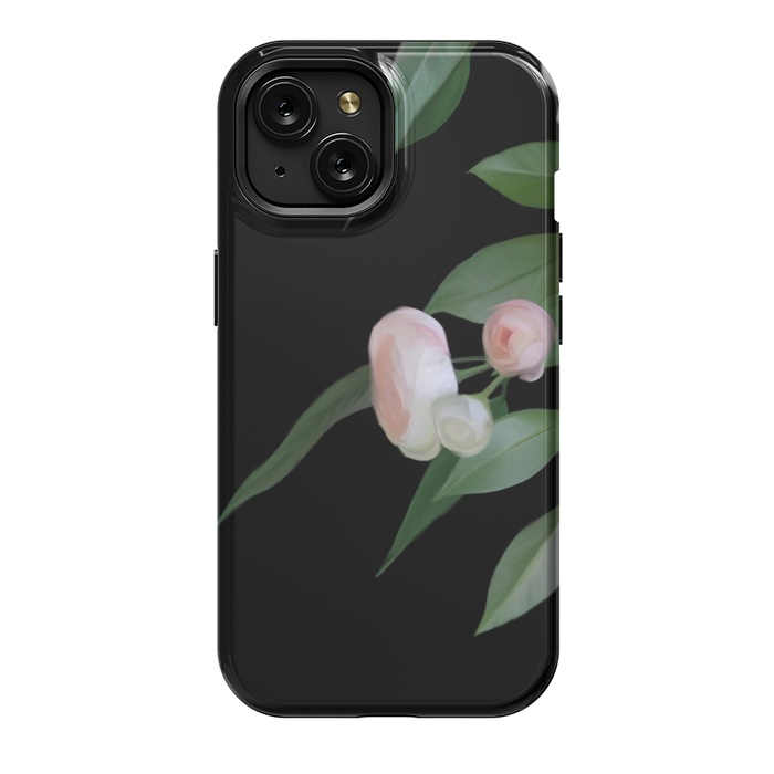 iPhone 15 StrongFit Painted roses by Elzbieta Malyska
