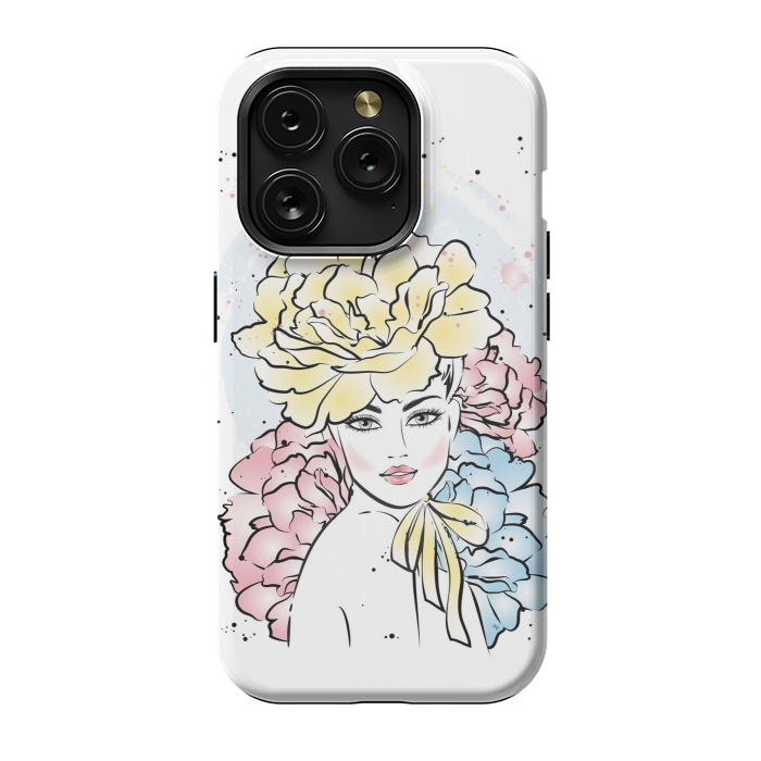 iPhone 15 Pro StrongFit Romantic floral Lady by Martina