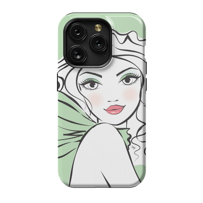 iPhone 15 Pro StrongFit Green Girl by Martina