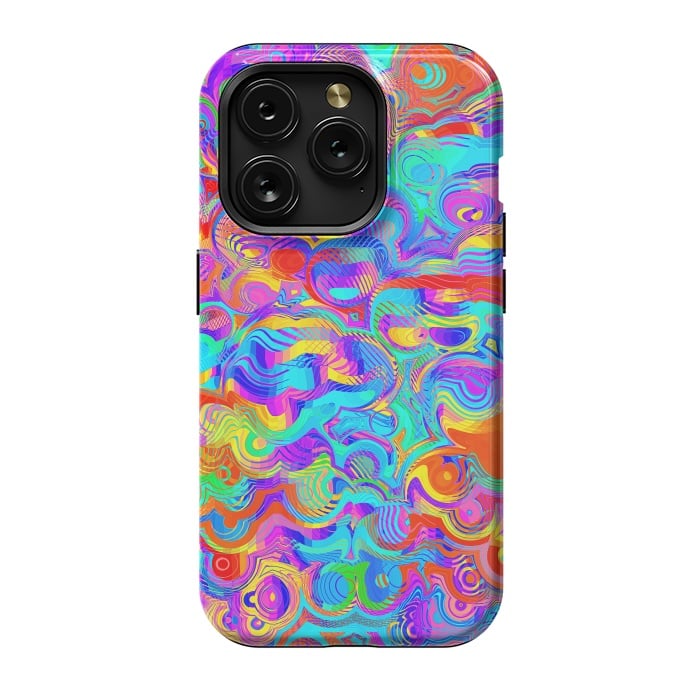 iPhone 15 Pro StrongFit Abstract Colorful Design by Art Design Works