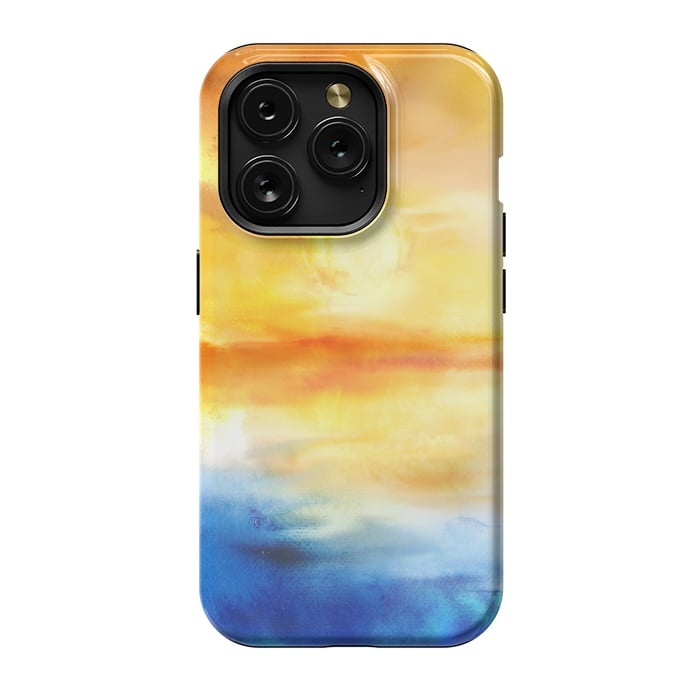 iPhone 15 Pro StrongFit Abstract Sunset Artwork I by Art Design Works