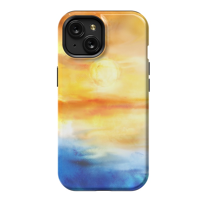 iPhone 15 StrongFit Abstract Sunset Artwork I by Art Design Works