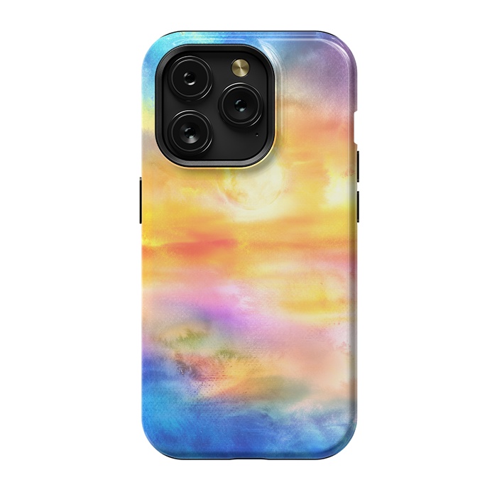 iPhone 15 Pro StrongFit Abstract Sunset Artwork II by Art Design Works