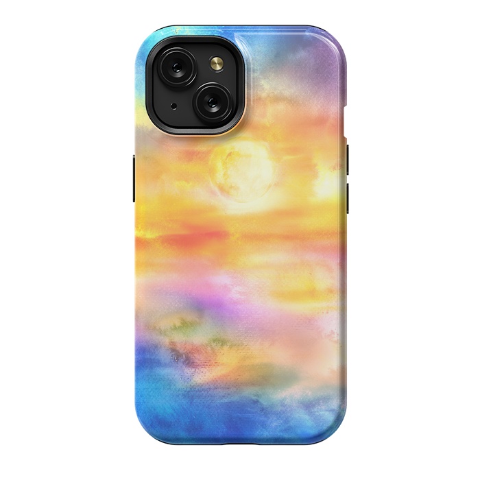 iPhone 15 StrongFit Abstract Sunset Artwork II by Art Design Works