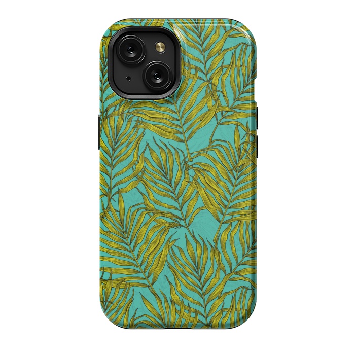 iPhone 15 StrongFit Palm leaves by Katerina Kirilova