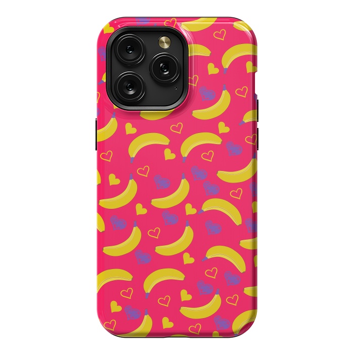 iPhone 15 Pro Max StrongFit Pop Art Style Bananas by ArtsCase