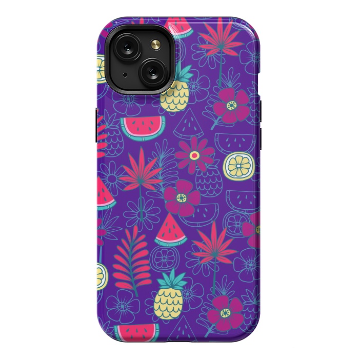 iPhone 15 Plus StrongFit Tropical Watermelons by ArtsCase
