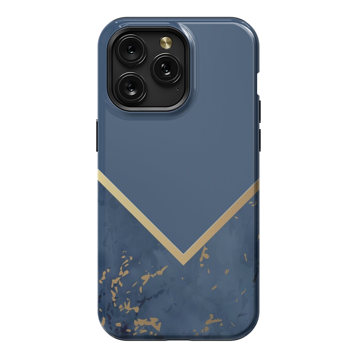 iPhone 15 Pro Max StrongFit Blue Monochromatic On Marble by ArtsCase