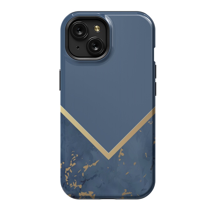 iPhone 15 StrongFit Blue Monochromatic On Marble by ArtsCase