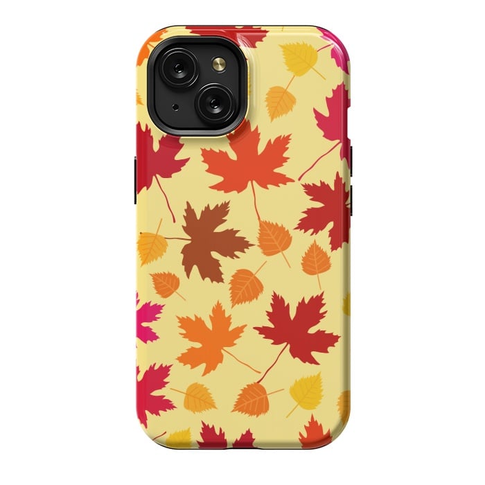 iPhone 15 StrongFit Autumn Comes Covering The Leaves by ArtsCase