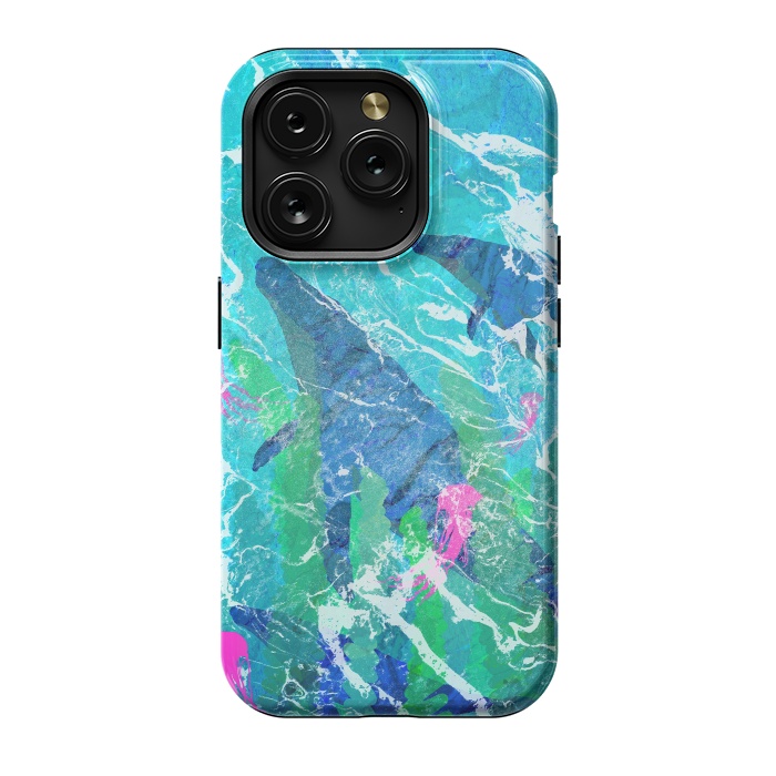 iPhone 15 Pro StrongFit Ocean whales by Steve Wade (Swade)